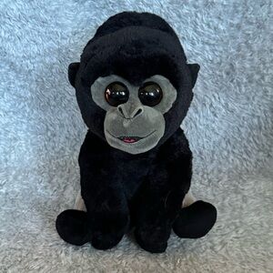 Ty Classic Bo Monkey Plush 9” Black Chimp Stuffed Animal Big Eyes Toy